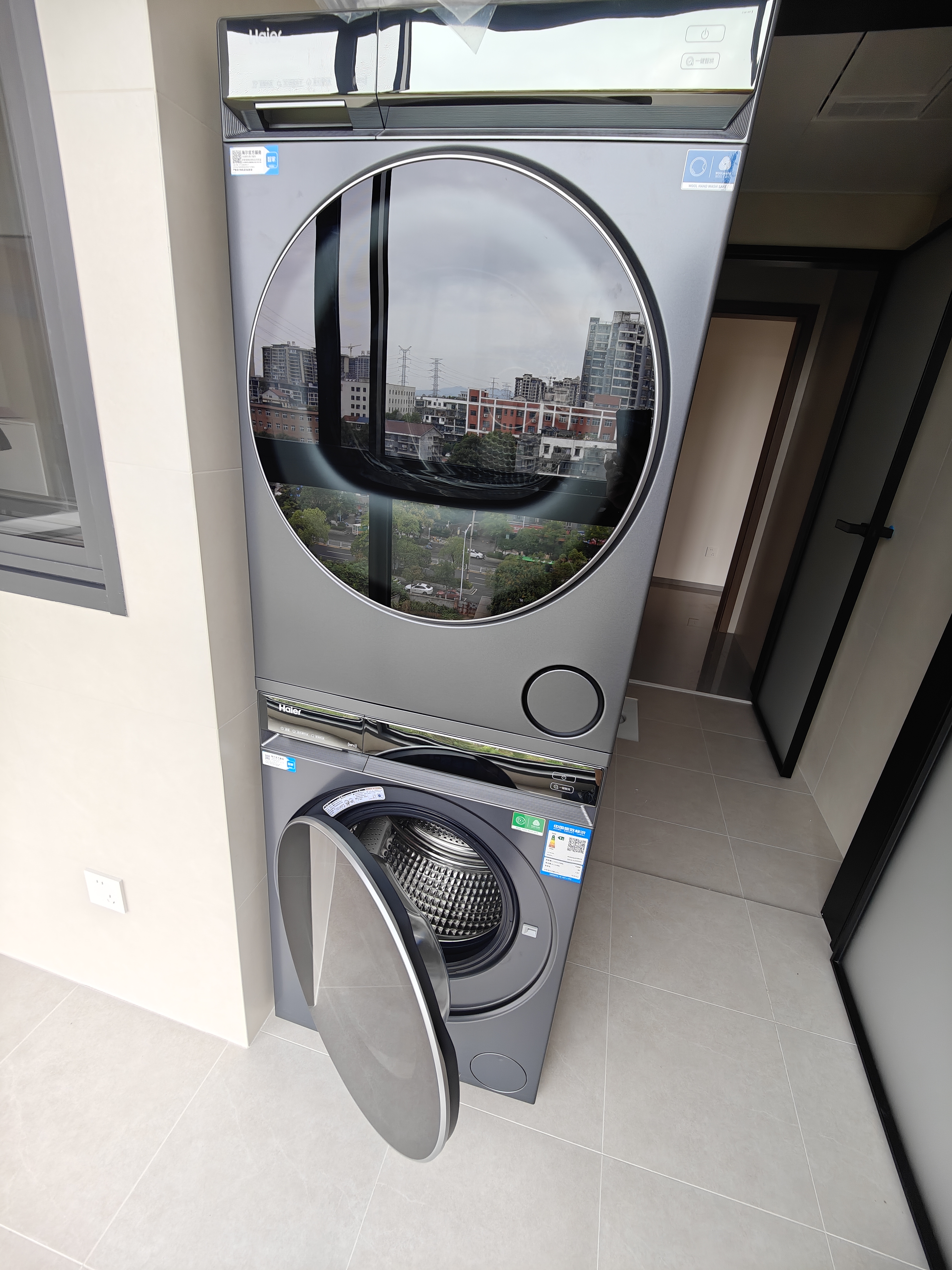 海尔（Haier）云溪4.0洗烘套装 10kg全自动直驱滚筒洗衣机+双擎热泵烘干机 京东自营 国补 583+583 以旧换新 实拍图