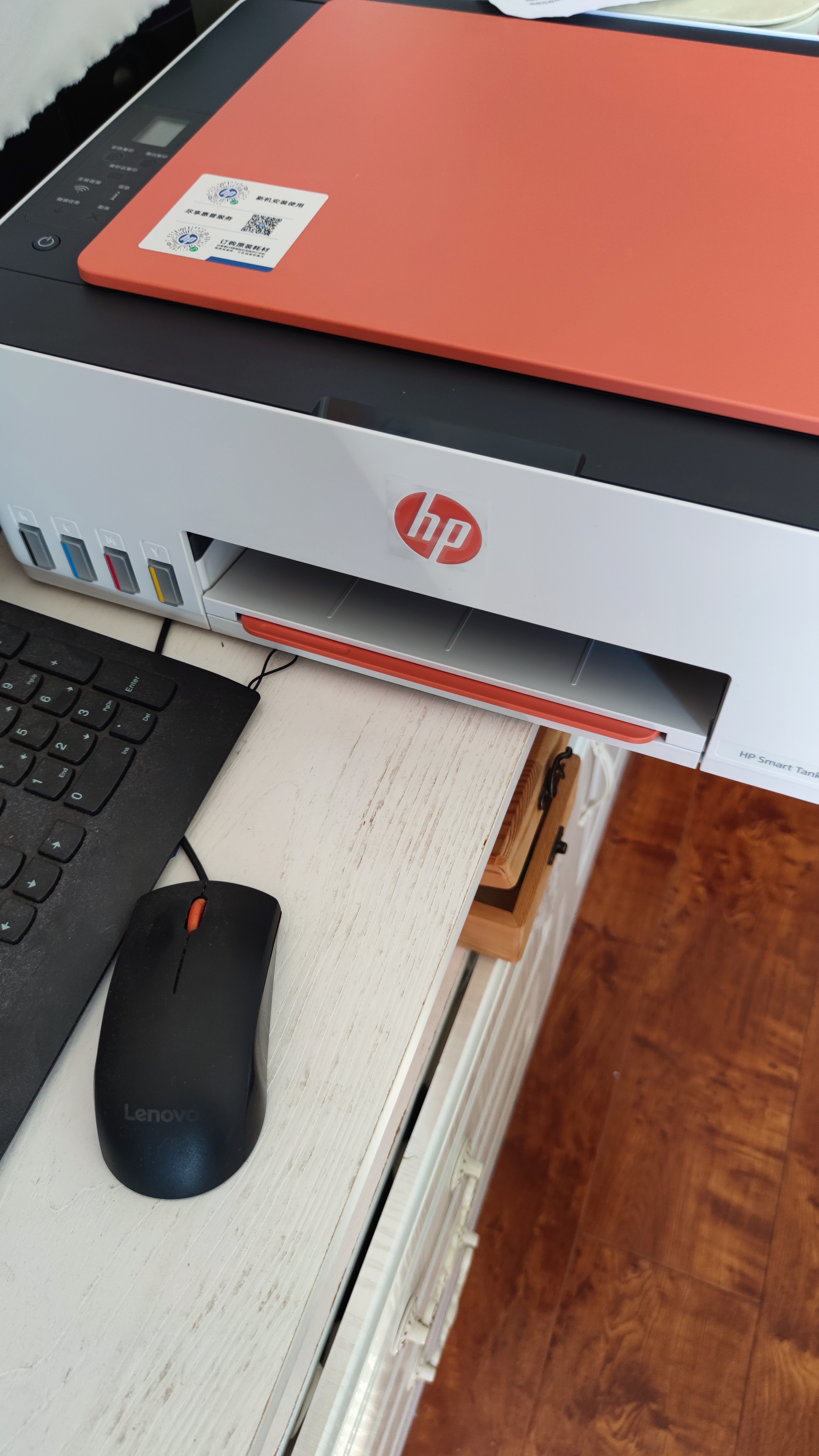 惠普（HP）519/591/589 A4彩色喷墨连供一体机 墨仓式照片打印机 家用学生作业手机无线打印原装可加墨低成本 【旗舰款】Tank589(免换墨盒)580系列 实拍图