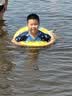 佑游儿童泳衣男童游泳衣分体泳裤男孩透气温泉泳衣五件套32038蓝色4XL 实拍图