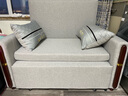 翼度空间坐卧两用床铁 实木沙发床多功能两用 客厅书房折叠床沙发变床组合 浅灰色1133-37 外径1.15米乳胶款 无储物 单人位 实拍图
