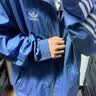 adidas通勤百搭三条纹休闲运动夹克外套男女春秋阿迪达斯三叶草   深靛蓝（推荐选大一码)   M 实拍图