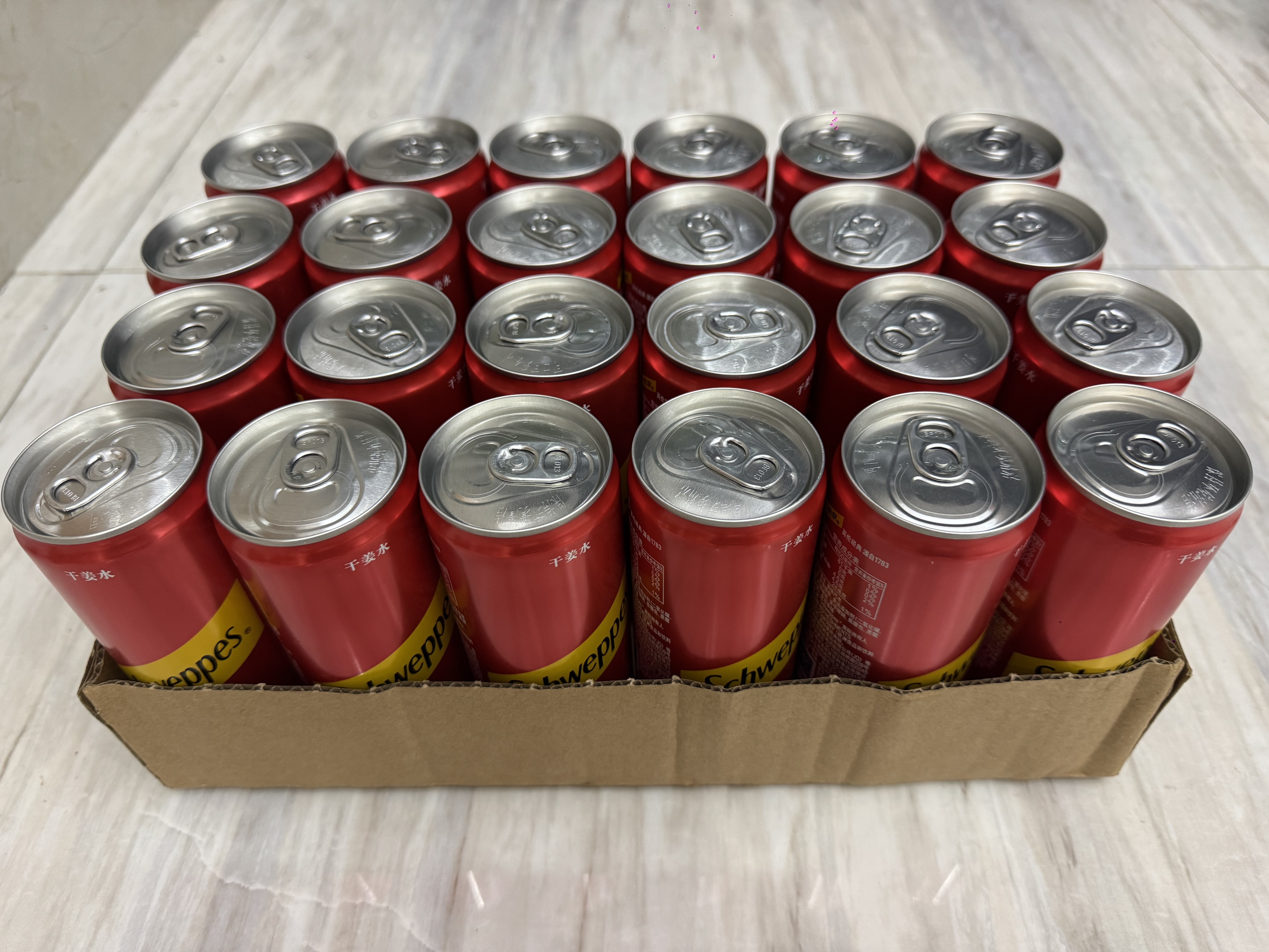 可口可乐（Coca-Cola）怡泉 Schweppes ginger 干姜水 汽水饮料 调酒 330ml*24 整箱装 实拍图