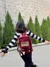 viney双肩包书包女百搭大容量初中生高中大学生背包大学生15英寸电脑包 【红色】高颜值通勤时尚通勤旅行包+青蛙挂件 实拍图