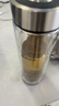 希诺双层玻璃杯男家用办公泡茶杯子车载过滤水杯教师节礼物XN-9607 实拍图