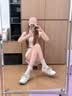 啄木鸟厚底内增高6CM德训鞋女2026秋季新款小白鞋百搭阿甘鞋休闲运动鞋 米灰色【增高6CM】 37 (235mm) 实拍图