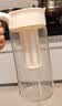 炊大皇1.9L大容量高硼硅玻璃夏日冰箱冷水壶耐热防爆水果茶壶水杯暖黄色 实拍图