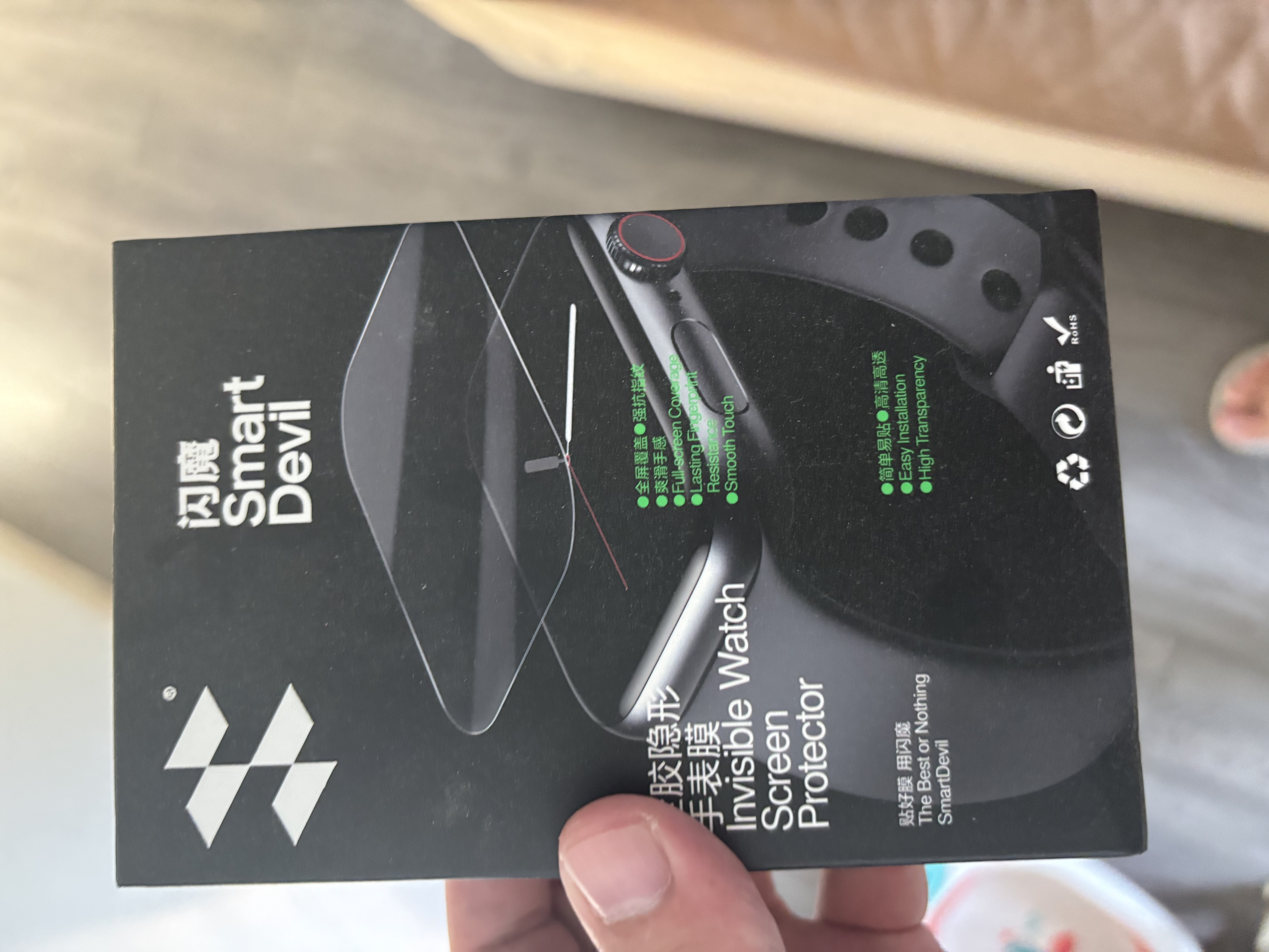 闪魔【翘边包赔】适用于苹果SE3手表膜apple watch保护膜s6/5/SE无气泡全覆盖防刮自定位保护膜 实拍图
