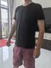 战浩【2件】冰丝莫代尔棉短袖t恤男夏季青年薄纯白色打底衫圆领半袖体 黑色+黑色 XL 建议【135-150斤】 实拍图