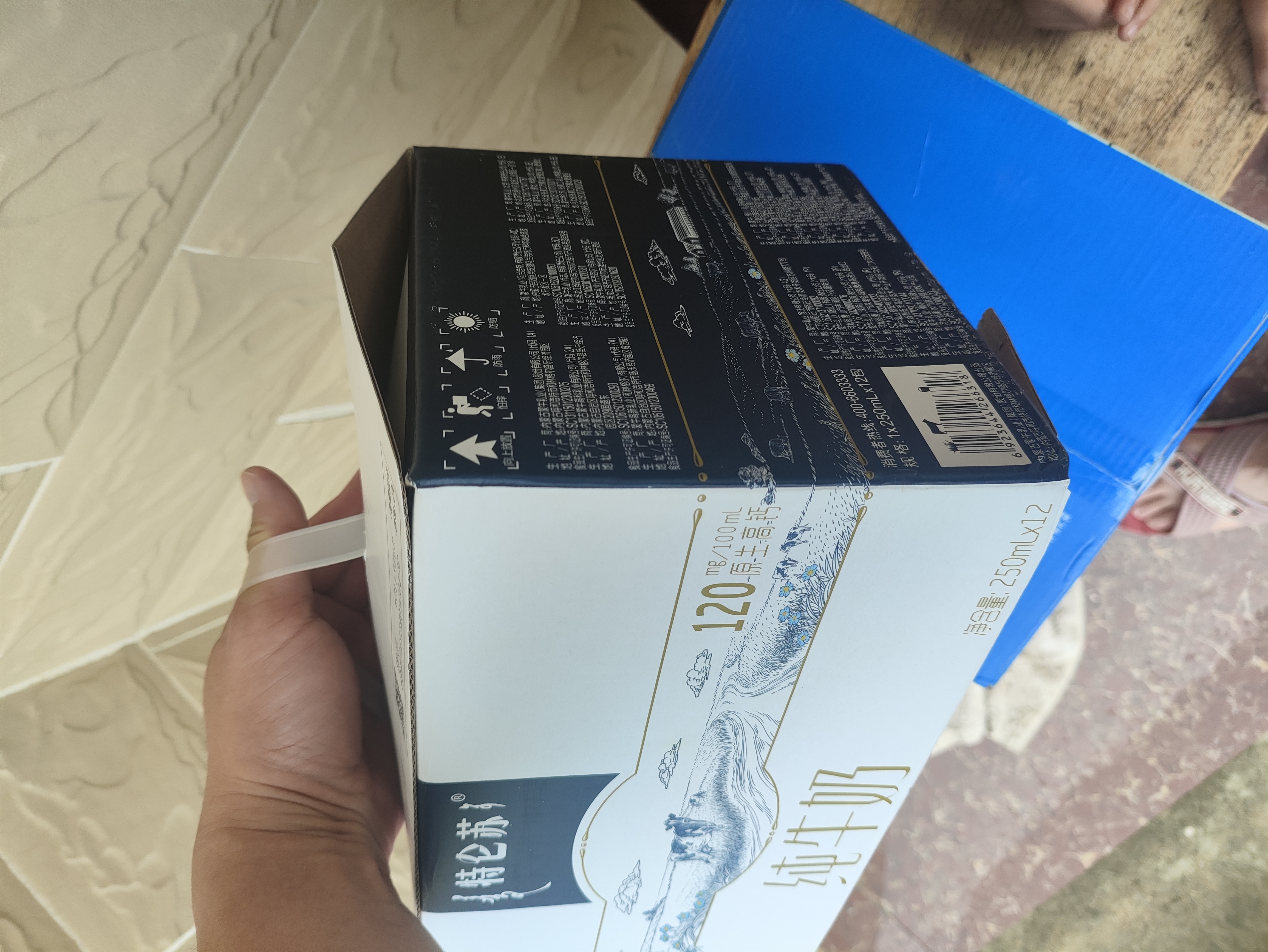蒙牛特仑苏全脂纯牛奶250ml*12盒京东自营 整箱送礼礼盒 局部清仓 实拍图