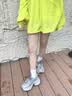 百丽（Belle）张凌赫张月同款蓝鲸网面老爹鞋女26夏新厚底休闲鞋 紫色-单里 6CM （热销色） 37 (235mm) 实拍图