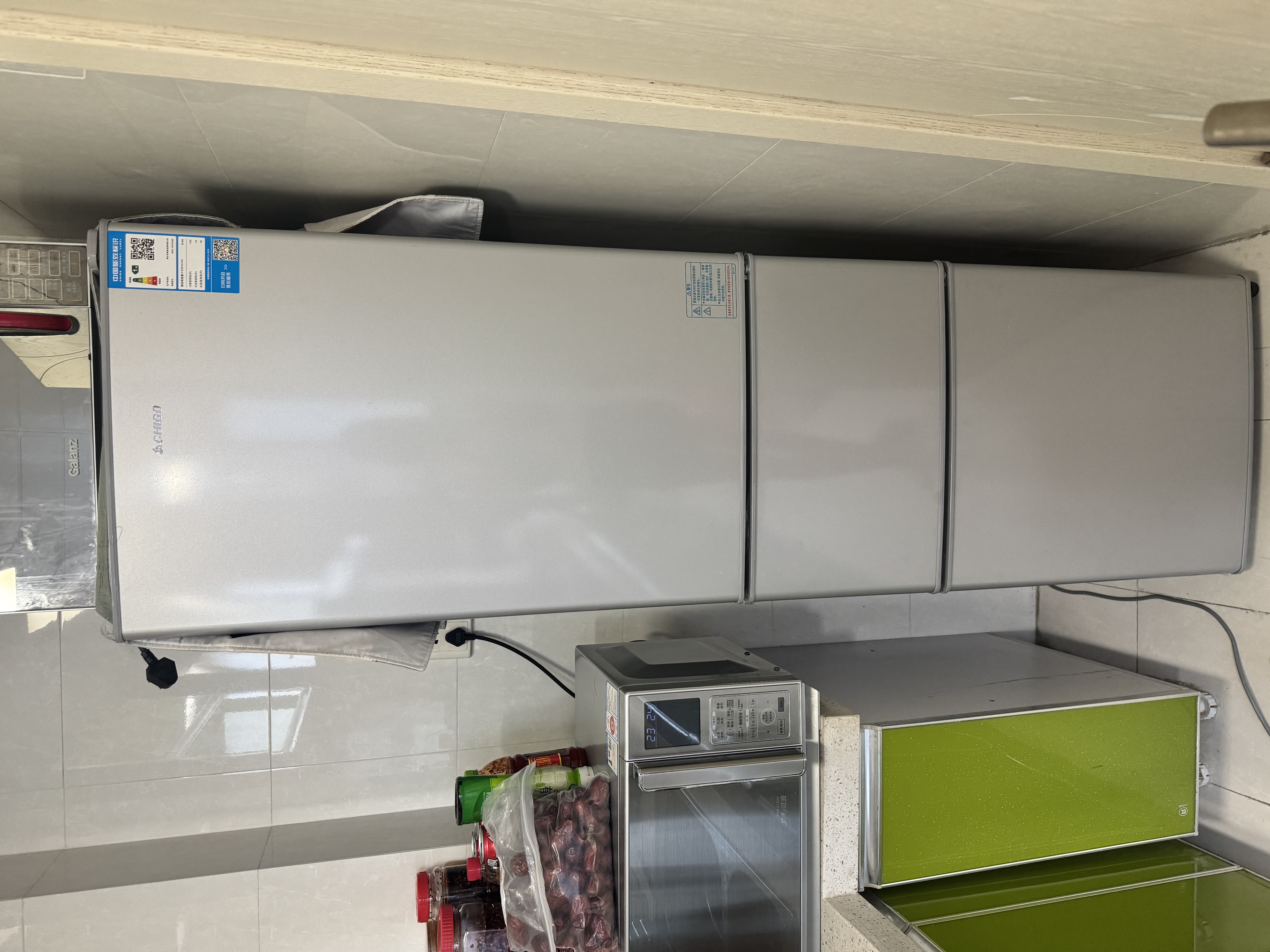 志高（CHIGO）三门冰箱 187升小型家用宿舍租房小户型冷藏冷冻小冰箱 节能低噪 BCD-187C228D 以旧换新 实拍图