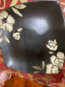 INSCRIPTION手绘日式方形陶瓷盘子餐厅家用菜盘西餐盘牛排盘早餐盘子陶瓷餐具 莲枝黑色大盘 实拍图
