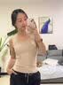 猫人（MiiOW）女士保暖内衣女生羊毛蚕丝双面绒保暖衣保暖背心带胸垫基础打底衣 实拍图