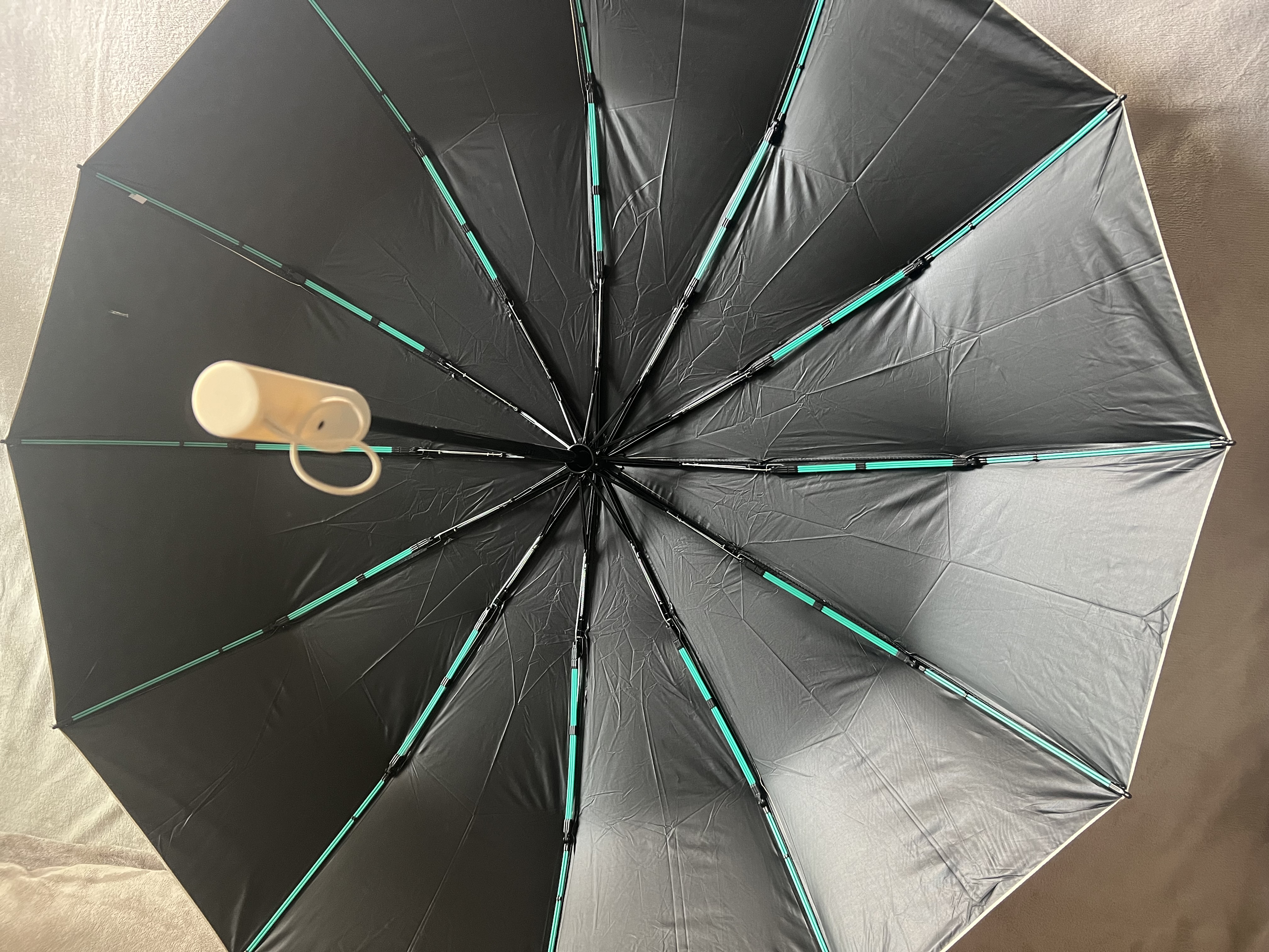 小米生态链同款全自动雨伞晴雨两用加强一键收放防紫外黑胶防晒 【144骨加强升级全自动】梧桐米 实拍图
