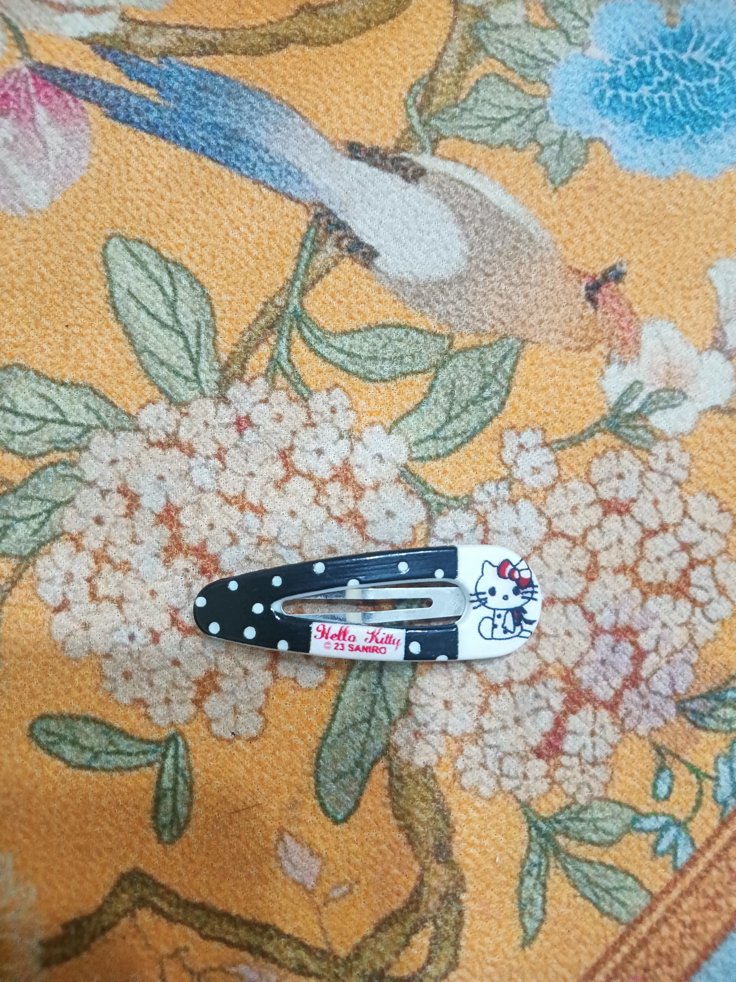 可爱少女三丽鸥凯蒂猫BB夹发夹刘海侧边夹可爱卡通发饰KT猫刘海夹 1个装：黑白猫 实拍图