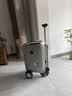 爱尔威（Airwheel）电动行李箱可骑行智能拉杆箱可坐可代步20英寸登机箱 豪华版一银 实拍图