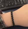 石玥珠宝精品6mm天然黑曜石手串本命年佛珠转运珠水晶手链男女士款礼物 实拍图