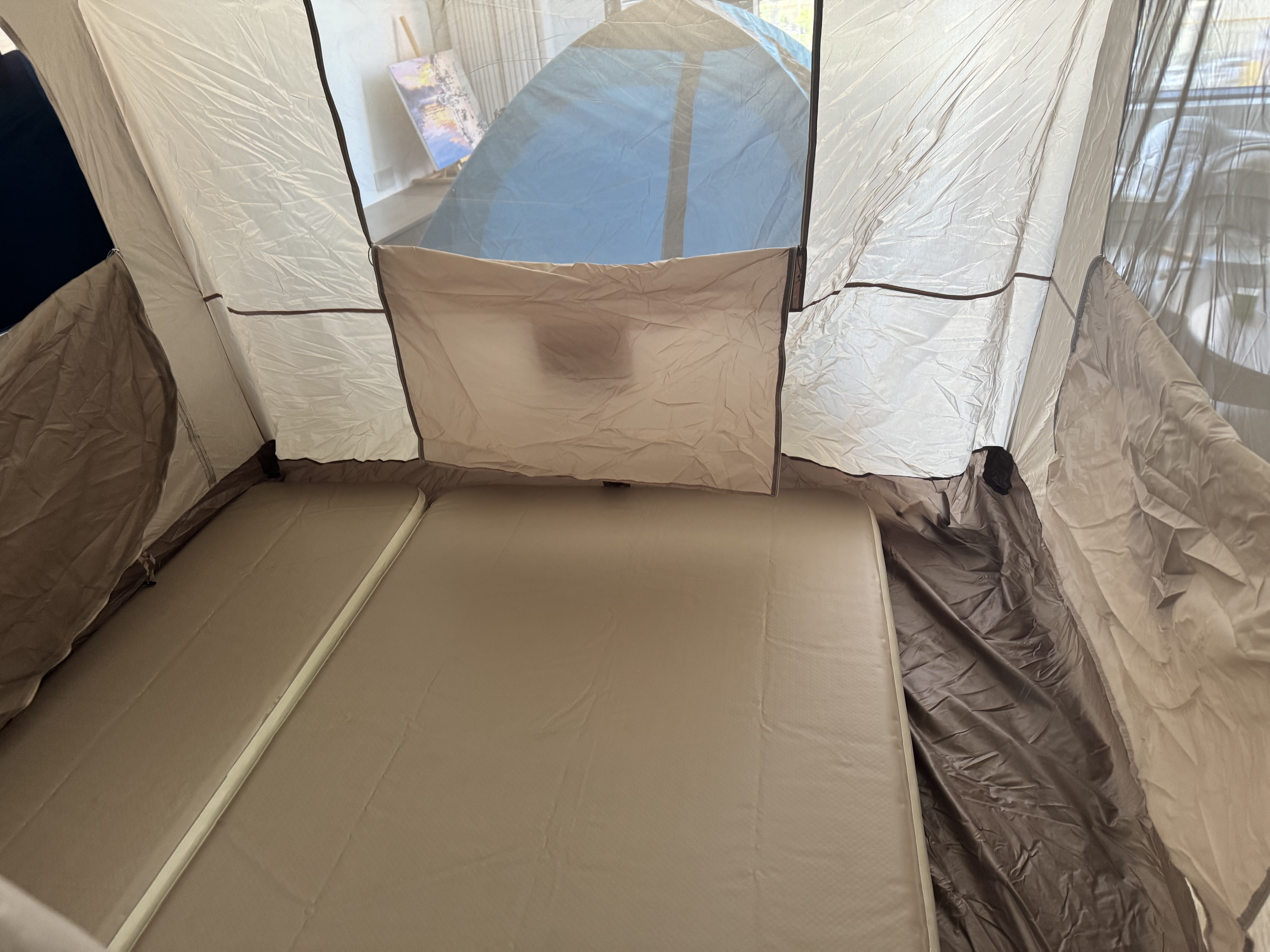 Naturehike挪客Village 6.0屋脊3代速开帐篷天幕户外露营黑胶防晒防雨小屋帐 实拍图