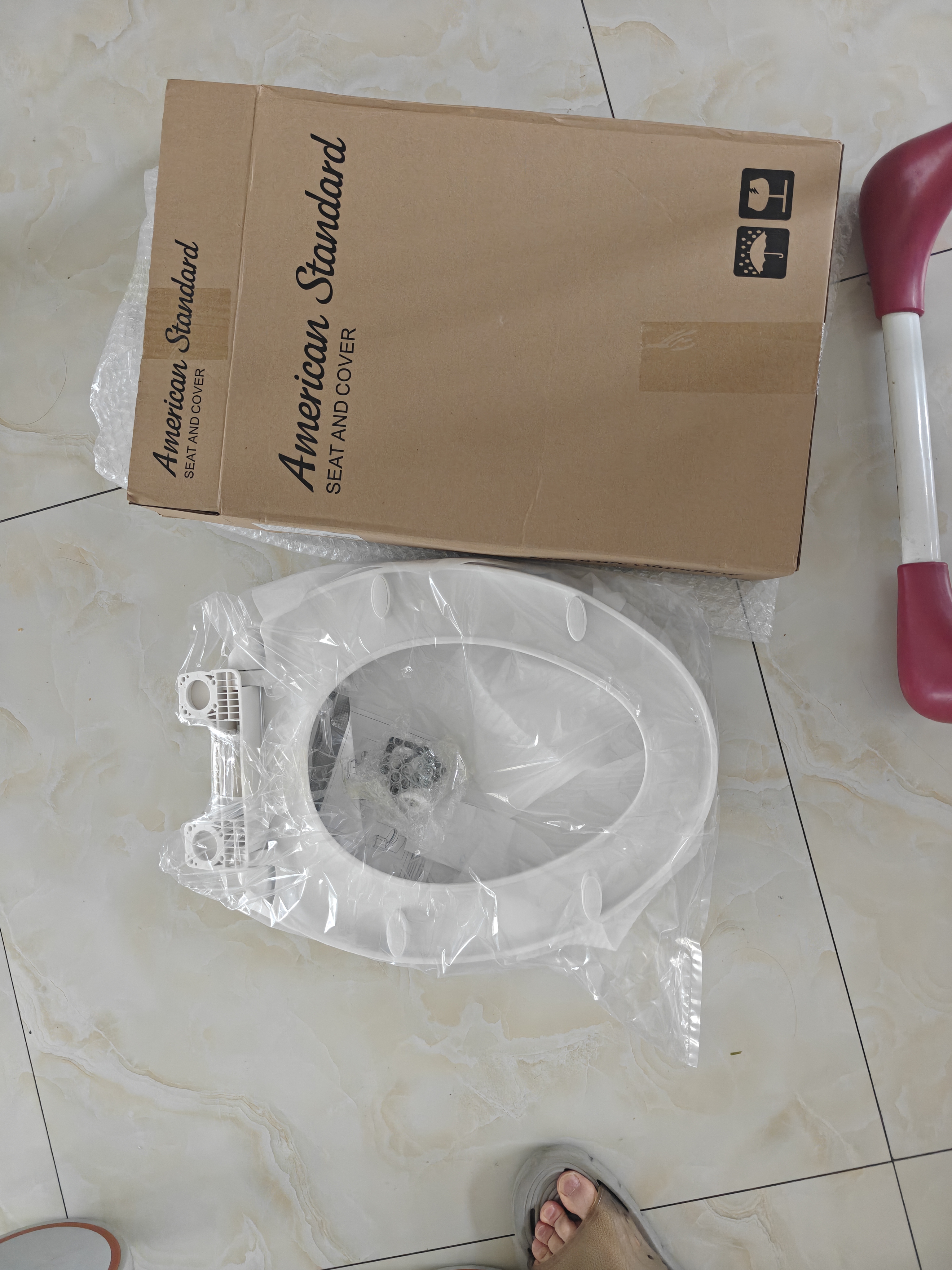 美标American Standard原装正品马桶盖适配缓降阻尼盖板（详询客服） C791缓降盖板（连体马桶用膨胀螺丝款） 实拍图