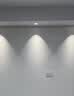 欧普照明彩虹双眼皮小山丘射灯LED家用客厅嵌入式聚光灯背景墙洗墙灯 7W-暖白光4000k-【开孔7-8CM】 实拍图
