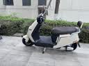 立马电动摩托车耀影 至高106KM72V32Ah长续航智能APP外卖通勤电动车茶白 实拍图