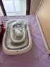 iuu婴儿洗澡盆 可折叠宝宝浴盆大号 洗澡神器躺托浴架新生儿童用品 【北欧灰-无线感温】+可调节感温浴架 材质：FDA食品级材质检测认证 实拍图