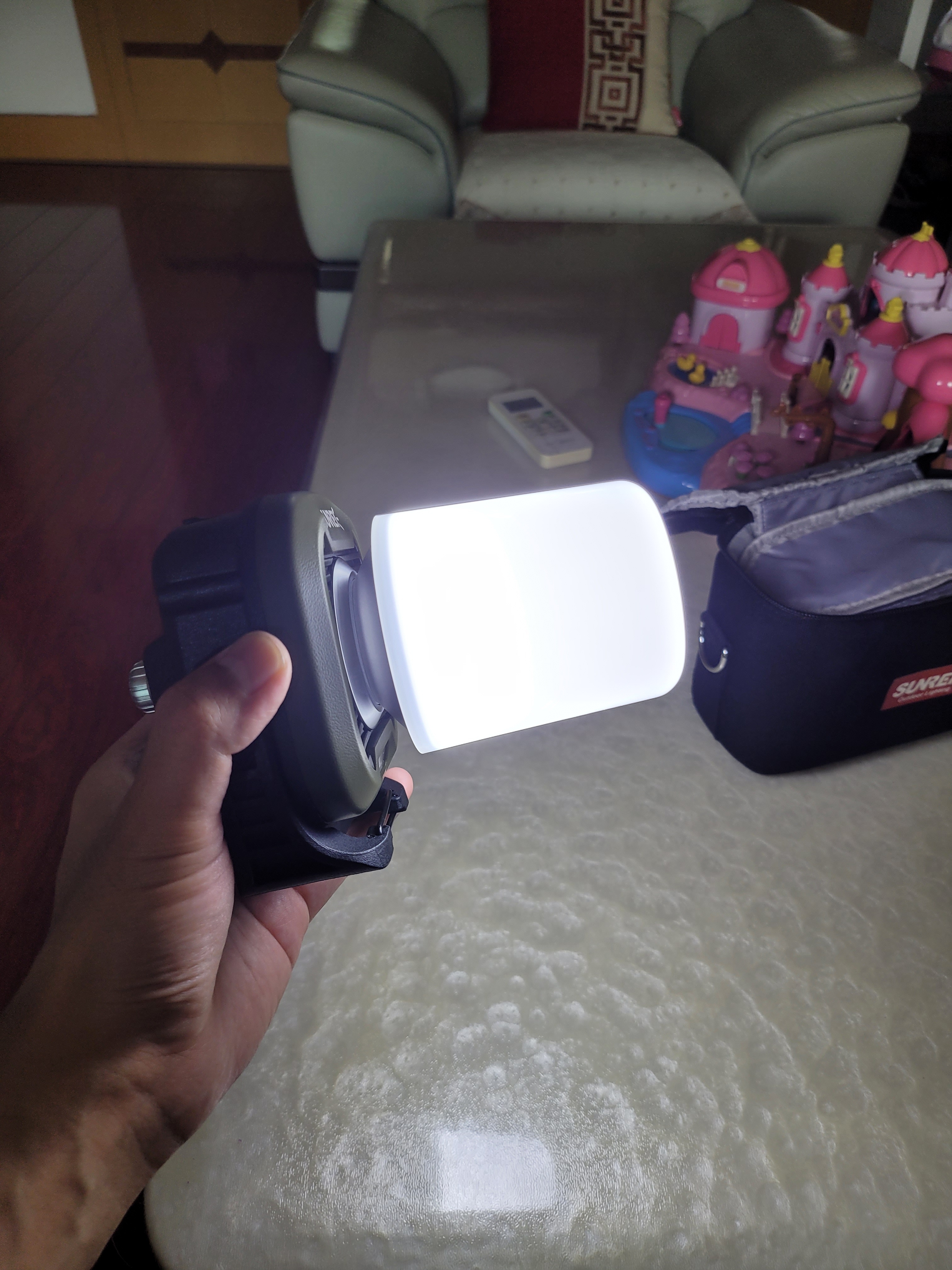 山力士C1500led工作灯汽修维修全地形强光露营灯营地灯照明灯户外 C1500pro军绿色+收纳包 1 实拍图