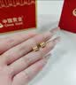 中国黄金（CHINA GOLD）小蛮腰黄金耳环女士足金耳饰高级感耳圈情人节生日礼物送老婆女友 【今/次日达】小蛮腰耳环 约0.55g 实拍图