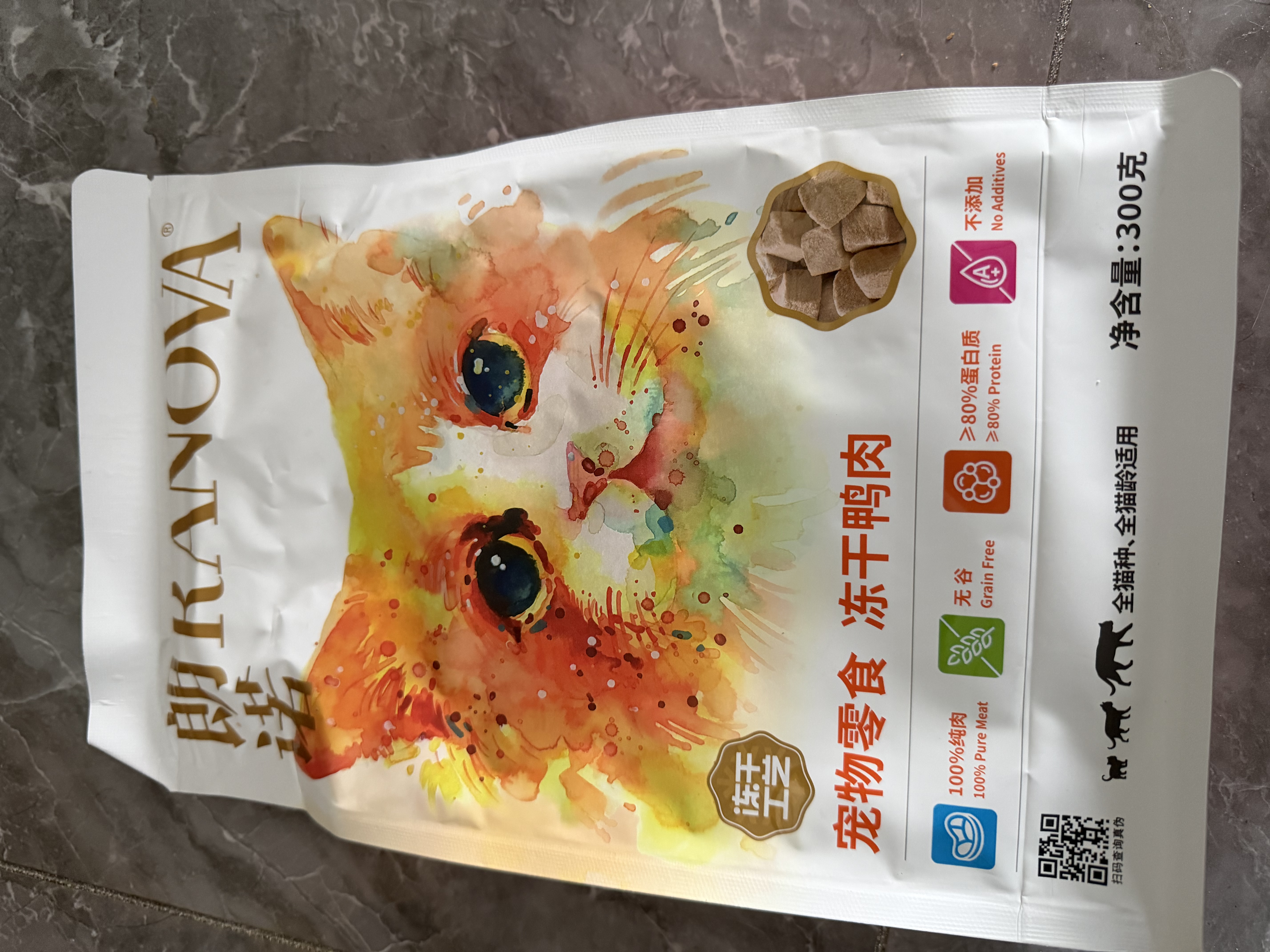 朗诺（RANOVA）冻干鸭肉300g 宠物冻干食品 猫零食猫粮 实拍图