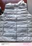 雪中飞26新款百搭时尚鸭绒女式内穿羽绒马甲便携轻薄松紧灯笼袖鸭绒 静谧灰|8210 2XL 180/100A 实拍图