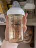 HEGEN海格恩新生儿防胀气奶瓶1-6个月以上ppsu仿母乳宽口径婴儿奶瓶 150ml+ 240ml （白）1-6月 实拍图