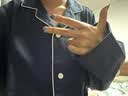 MUJI男式无侧缝双层纱织睡衣家居服长袖睡衣套装 深藏青色6A M 实拍图