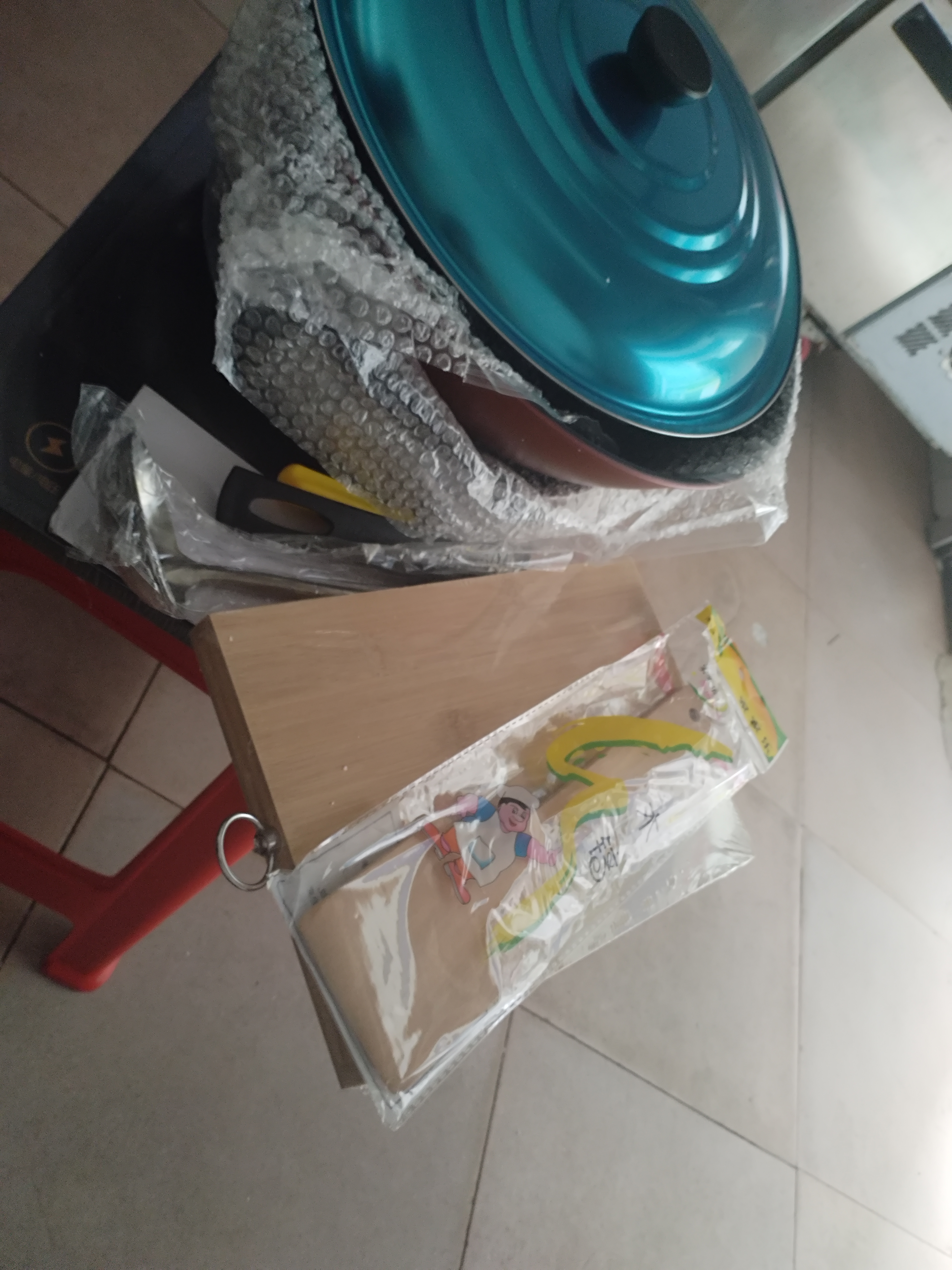 半球电磁炉多功能家用大功率节能爆炒学生宿舍智能定时预约电池炉套装 电磁炉+汤锅+炒锅+刀具+竹菜板 半球电磁炉 实拍图