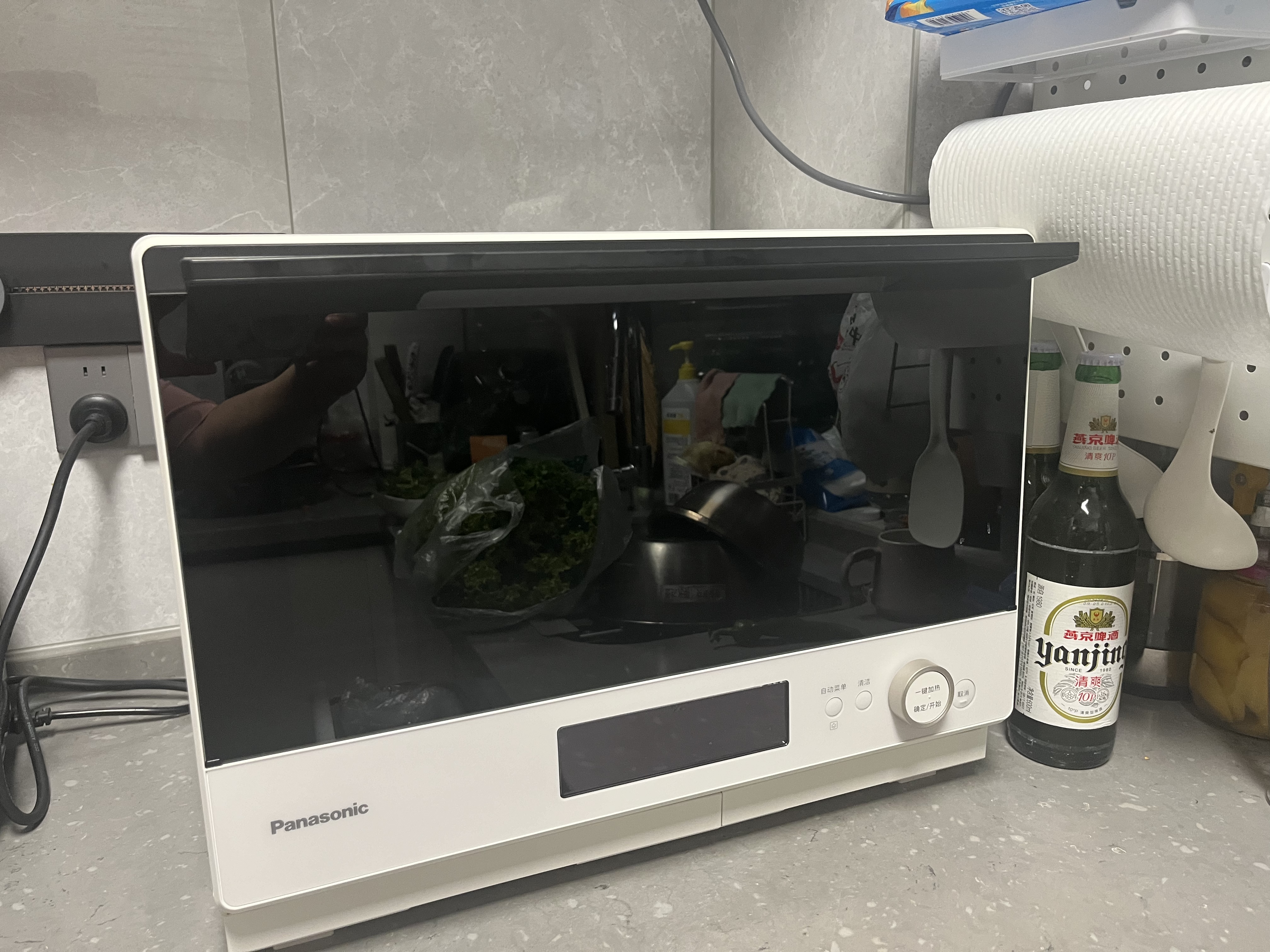 松下（Panasonic）【张晚意同款】和风炉知焰 上烤炸下炖煮 31L 台嵌两用 微蒸烤炸炖一体机NN-CS85RW 实拍图