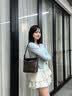 15MINS包包女款2026水桶包女通勤大容量单肩斜挎包休闲女士包包生日礼物 咖色 实拍图