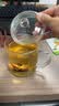 全度（Quandu） 玻璃茶杯玻璃茶缸水杯家用加厚大容量玻璃茶杯带把带盖玻璃杯 广阔天地700ML款 实拍图