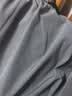 罗蒙（ROMON）休闲裤男士夏季宽松运动直筒裤冰丝感弹力九分裤子男装718黑色XL 实拍图