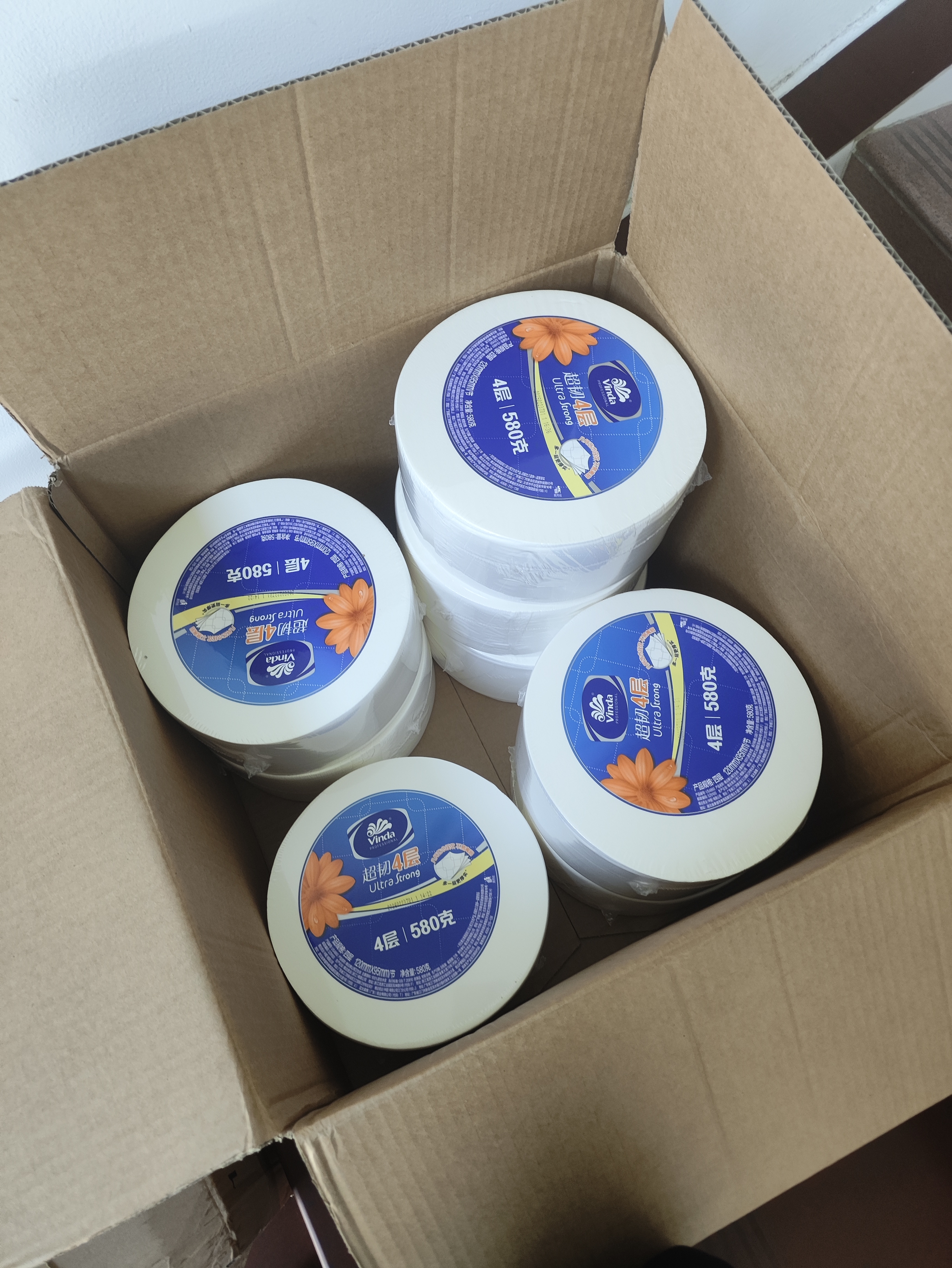 维达有芯超韧大卷纸4层580克*12卷 大盘纸加厚商用家用厕纸 VS4860-A 实拍图