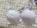 ubras云柔无痕防溢乳哺乳背勾内衣女士文胸无钢圈胸罩透气隐形柔灰紫L 实拍图
