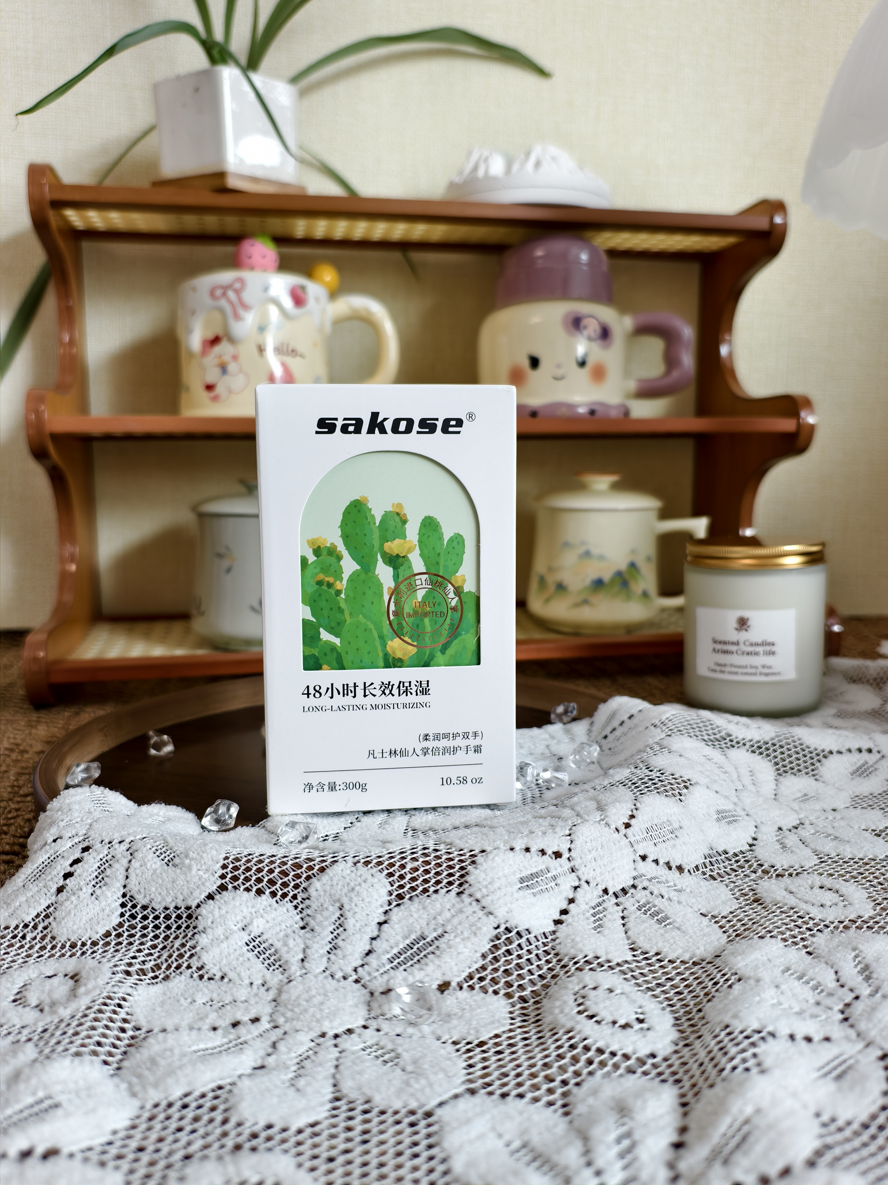sakose凡士林仙人掌倍润护手霜300g四季补水保湿舒缓留香防干裂改善粗糙 实拍图