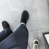 阿迪达斯（adidas）闪穿鞋男女软底轻便健步鞋户外网面透气一脚蹬休闲鞋 黑色 42 实拍图
