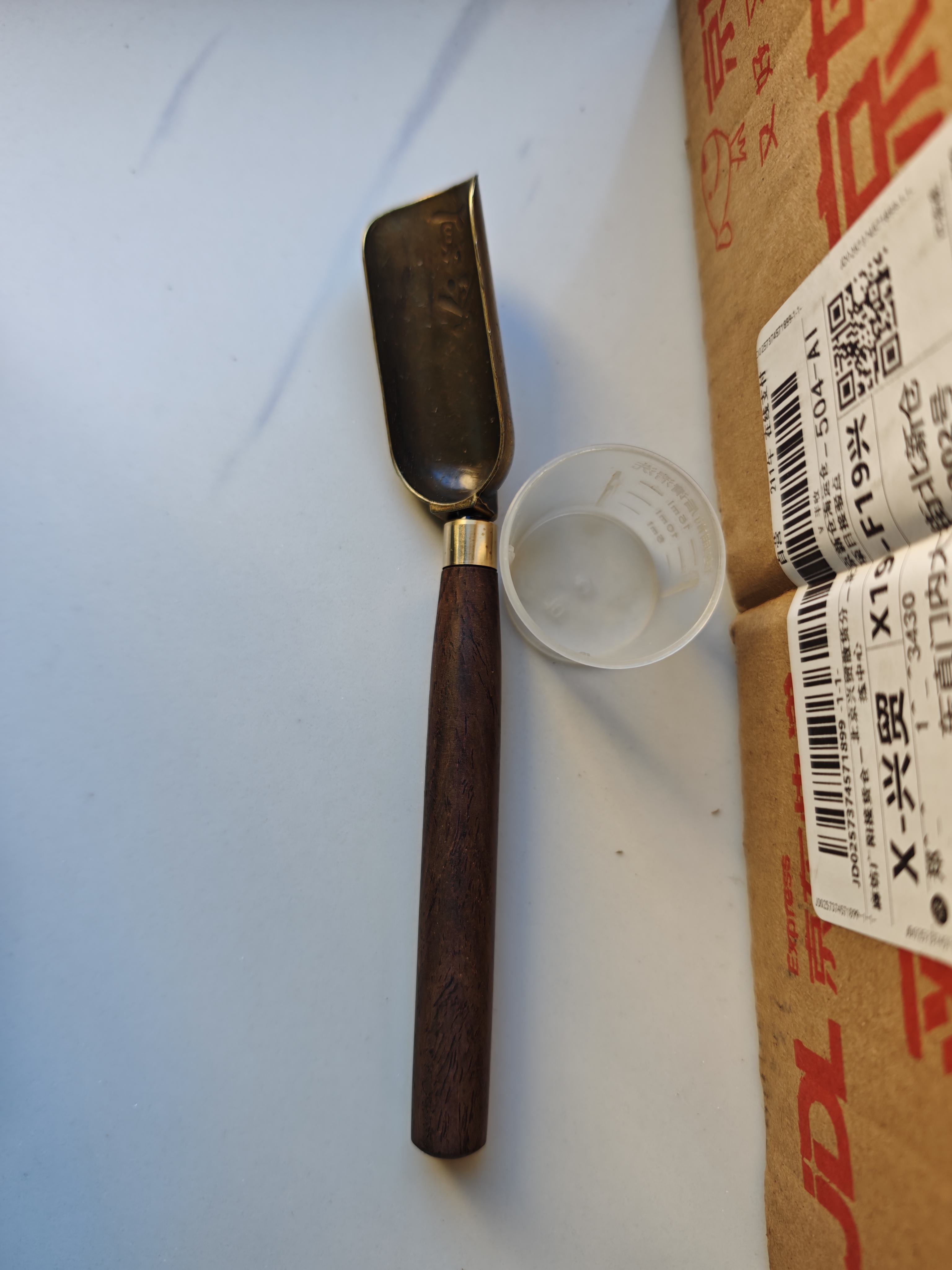 拜杰黑檀木茶勺 茶匙茶铲茶则茶叶勺子茶道六君子功夫茶具取茶器 实拍图