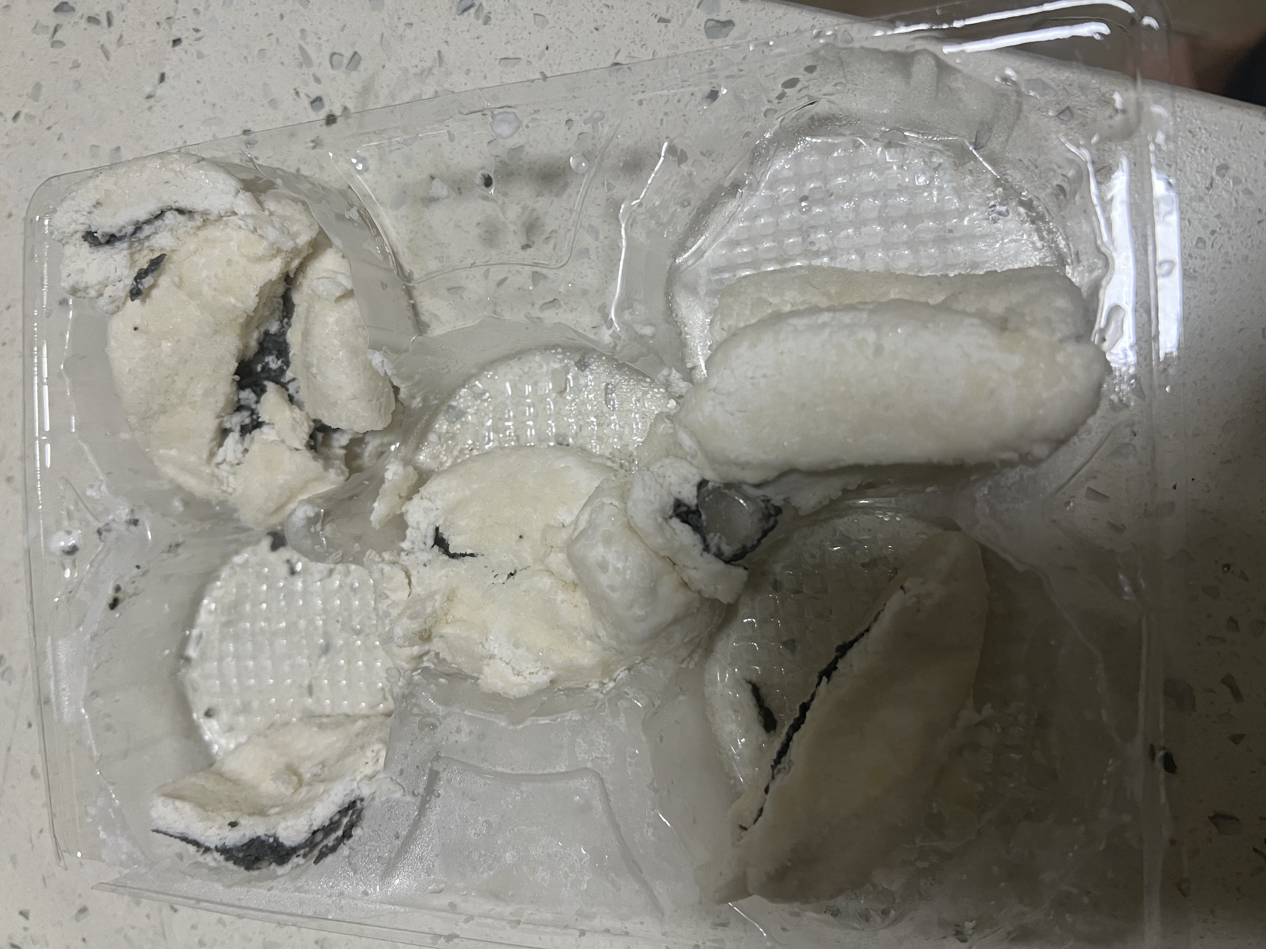 黑芝麻糯米糍粑糯叽叽手工糯米糍粑夹心黑芝麻馅好吃酥脆年糕 420g（1袋10个） 实拍图
