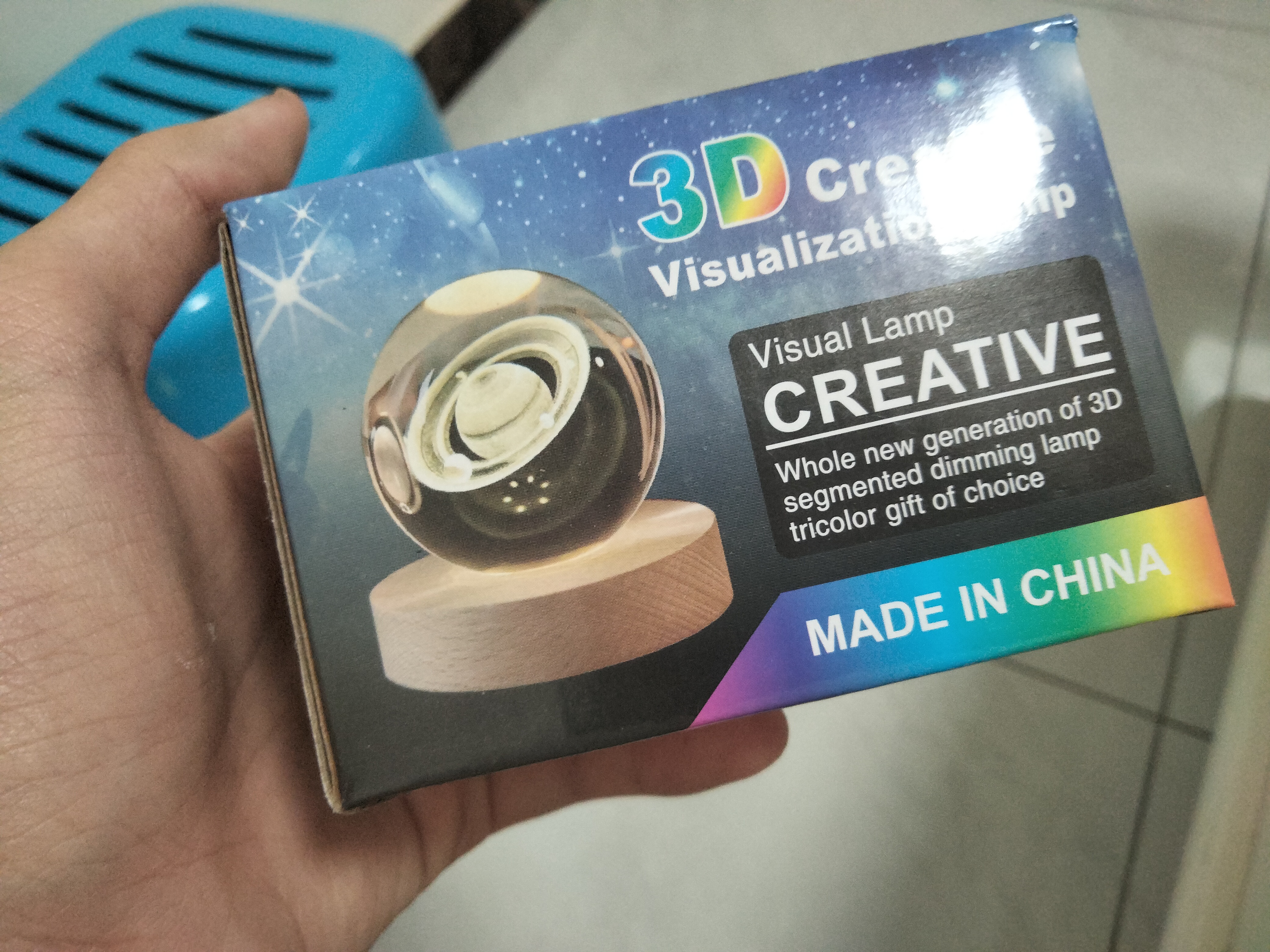 赟娅星空宇航员3D内雕白水晶球发光底座小夜灯创意玻璃球小摆件男女生 太阳系6cm+暖光底座【彩盒装】 实拍图