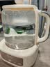 九阳（Joyoung）全玻璃沸萃养生壶 0胶水玻璃茶篮煮茶器恒温冲奶壶 办公室多功能花茶壶烧水壶1.5L PL170J 实拍图