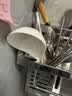 红牡丹景德镇骨瓷碗盘餐具家用陶瓷碗具轻奢米饭碗具釉下彩碗筷喝汤大碗 云锦万里大勺1个 实拍图