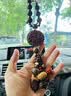 卡丽蒂汽车挂车内吊饰桃木貔貅男高档后视镜挂饰女菩提车载吊坠平安符 出入平安桃木车挂-菩提串珠 实拍图