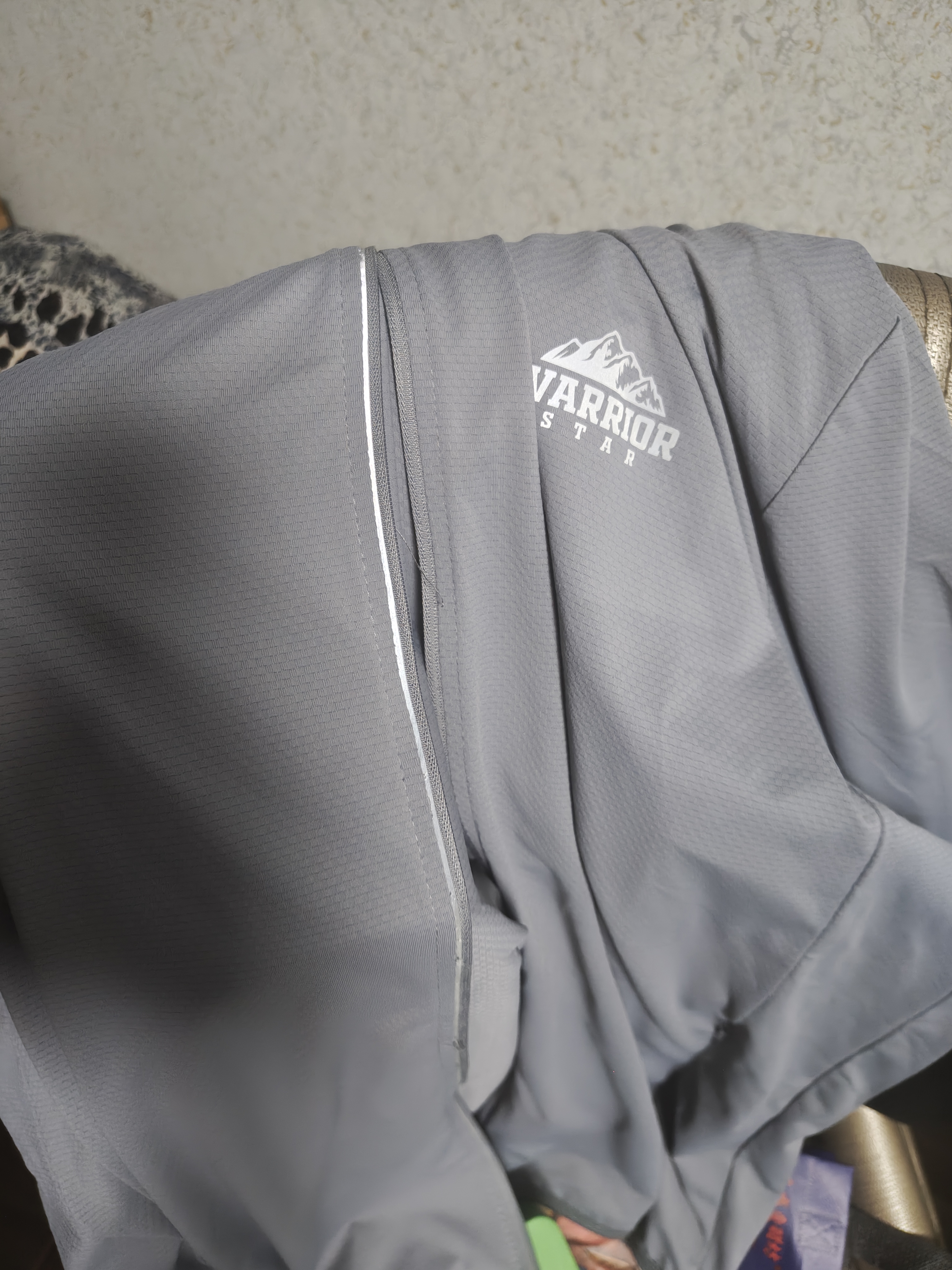 回力防晒衣男防紫外线2026夏季男士防晒衣遮阳防晒服外套男冰川灰5XL 实拍图