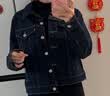 Levi's李维斯女士美式怀旧复古巴恩风时尚深蓝显瘦牛仔夹克外套 深牛仔色 M 实拍图