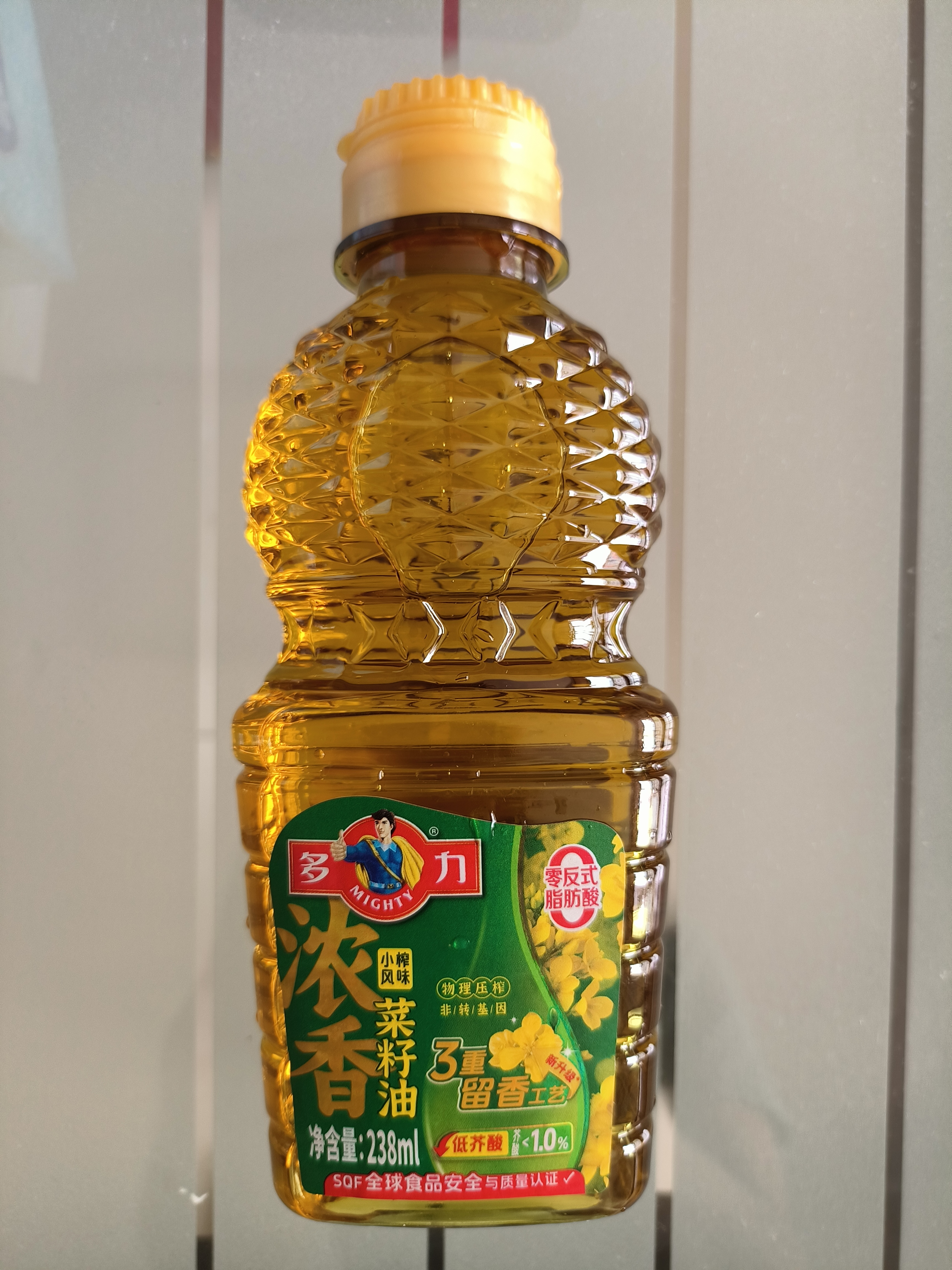多力浓香菜籽油238ml压榨食用油粮油植物油家用健康烹饪 实拍图